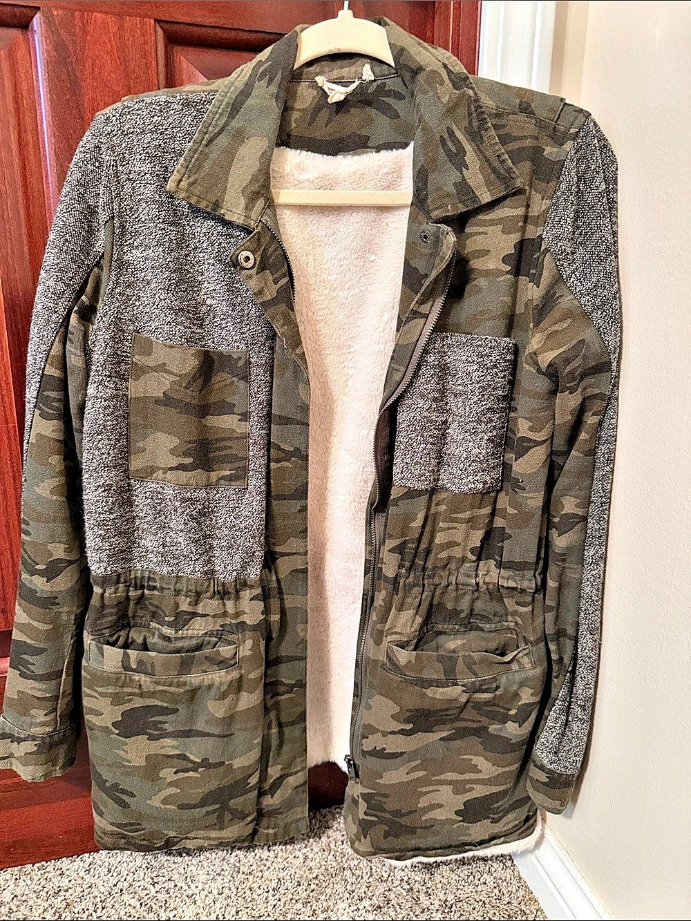 Women's Boutique Camo Utility Jacket